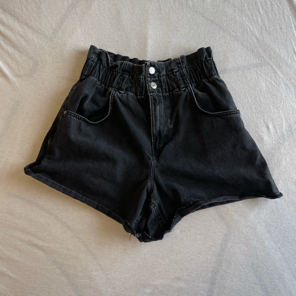 Zara paper bag shorts